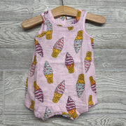 NEW Double Weave Romper Ice Cream Cones 0-3M