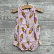 NEW Double Weave Romper Ice Cream Cones 6-12M