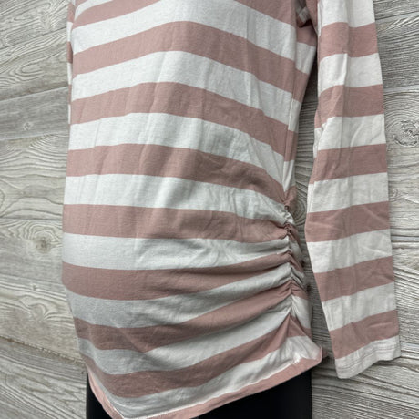 Ruched Shirt Stripes Small