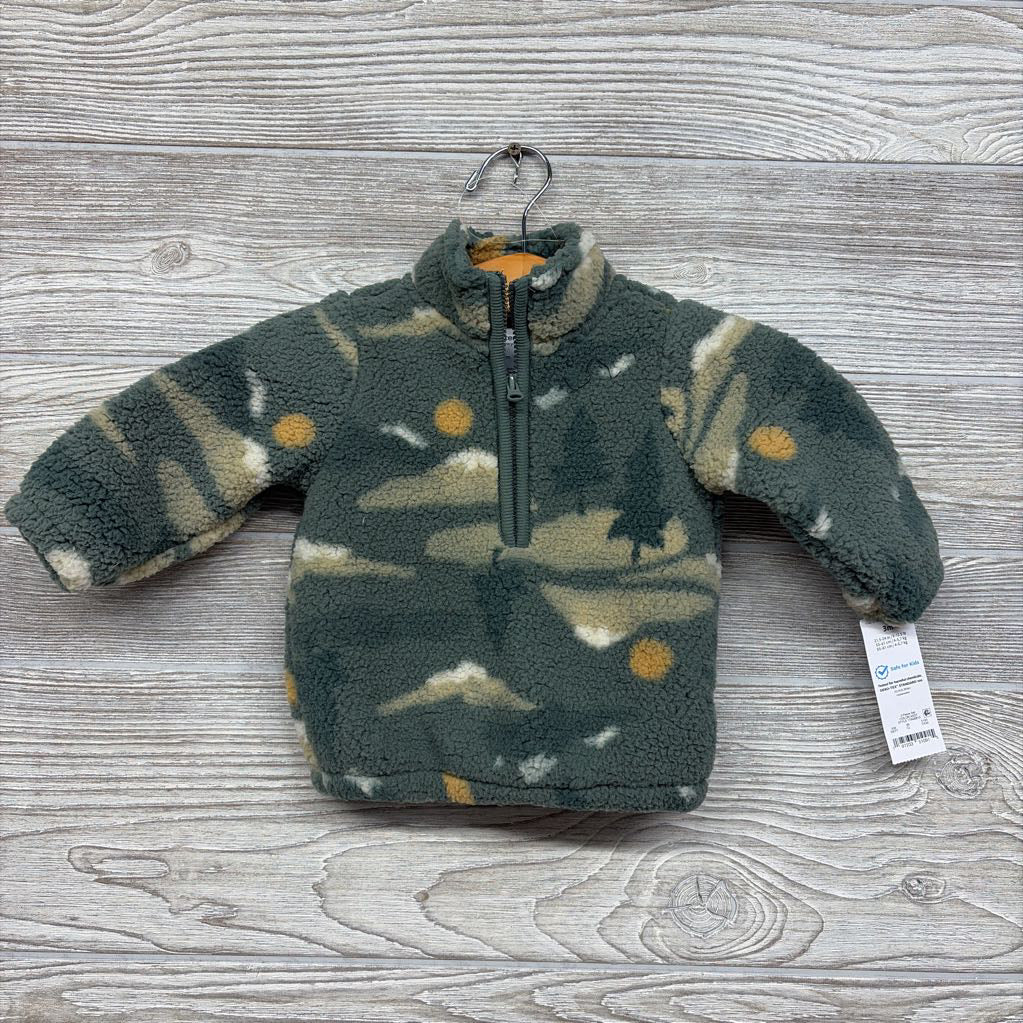 NEW 1/4 Zip Sherpa Jacket Suns Trees 3M