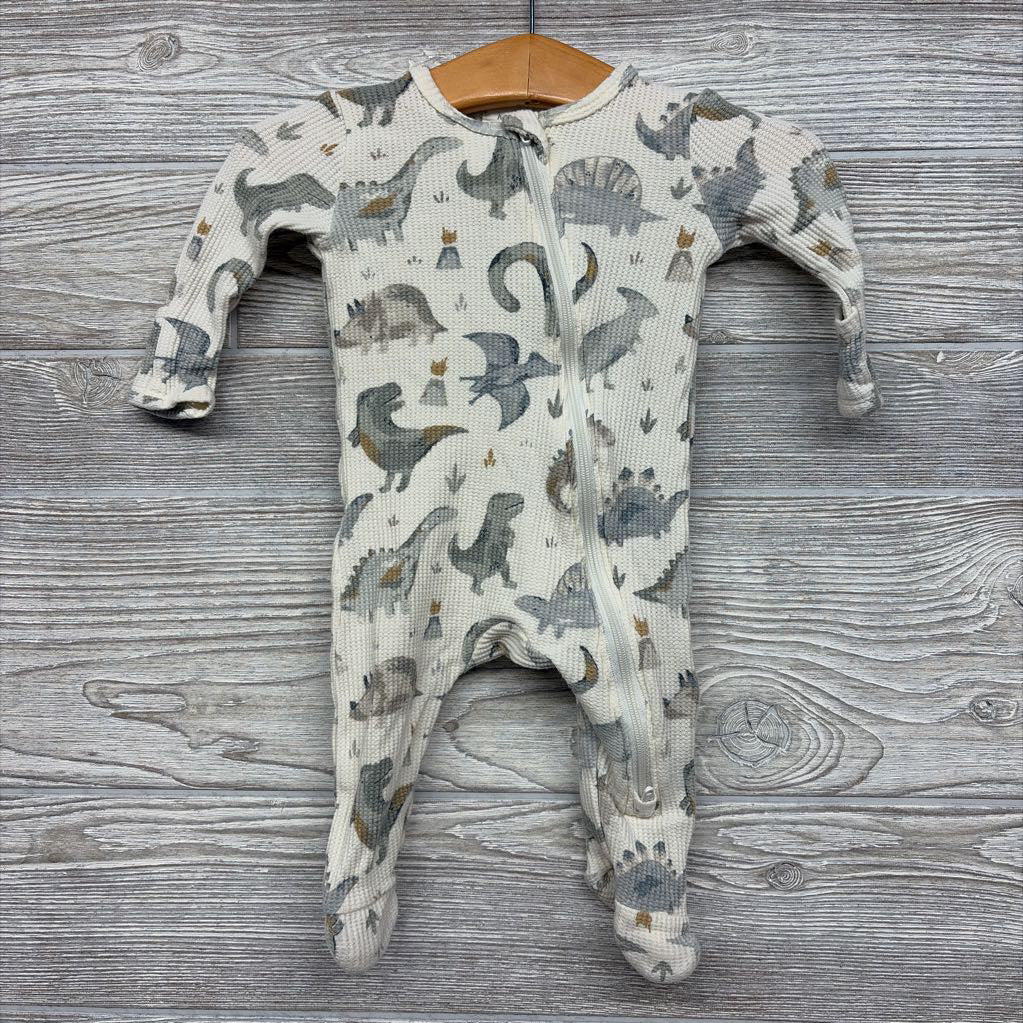 Waffle Knit Sleeper Dinosaurs 0-3M