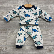 LS Bodysuit & Pants Dinosaurs 0-3M