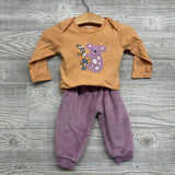 Plush Crewneck, LS Bodysuit & Joggers Flowers Koala 9M
