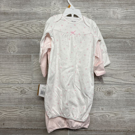 NEW 2 Pk Gowns Stars, Stripes 0-3M