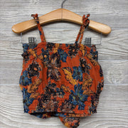 Smocked Tank Top Flowers & Shorts 18-24M