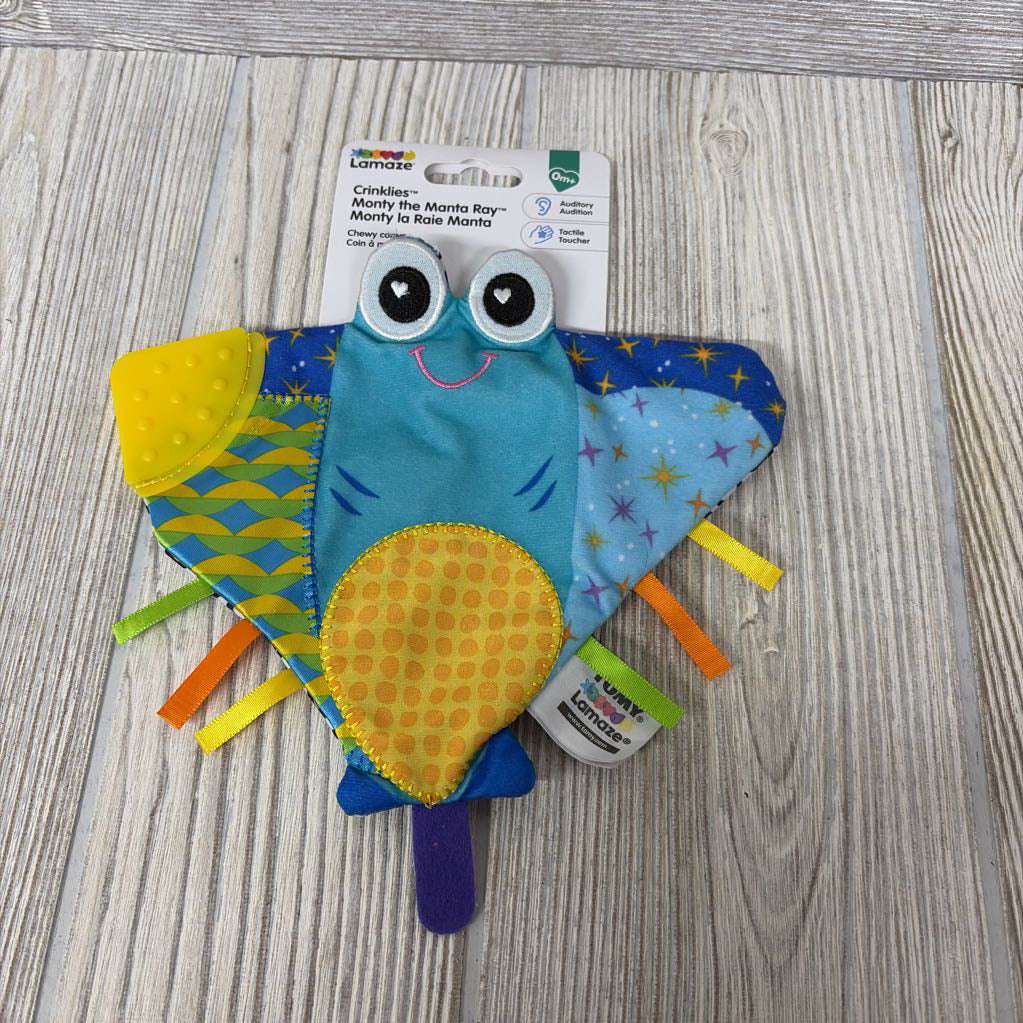 NEW Crinkles Monty The Manta Ray