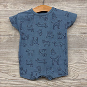 Shorty Romper Dogs 0-3M