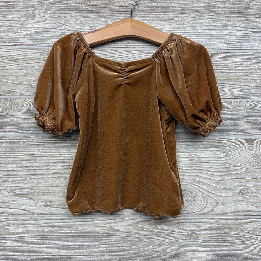 LS Velour Shirt Lettuce Trim