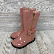 Side Zip Patent Boots Bows 7C