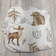 Bassinet Sheet Deer Bunnies Bears