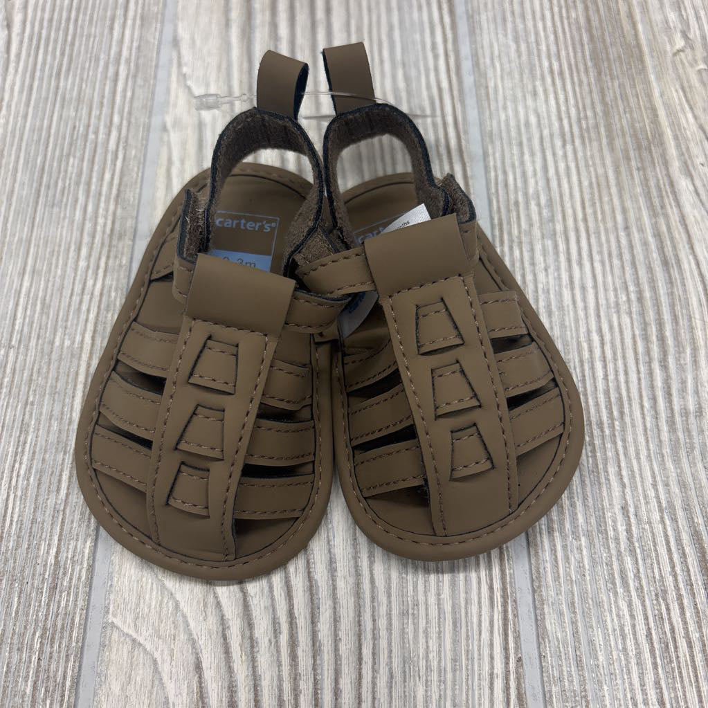 Closed Toe Soft Sole Sandals 0-3M