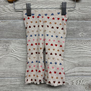 Ribbed Flare Pants Hearts 0-3M