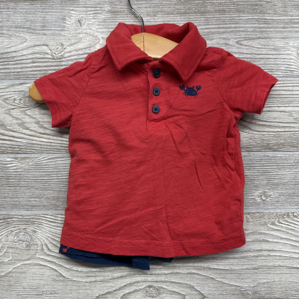 Polo Shirt & Shorts Crab 3M