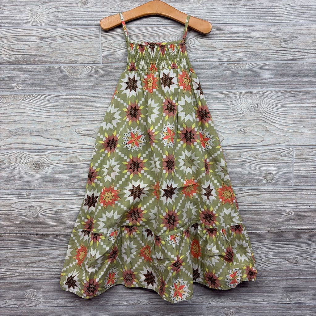 Woven Tank Dress Printed 6-6X