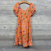 Puffy Sleeve Dress Flowers 8