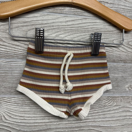 Ribbed Shirt & Shorts Stripes 0-3M