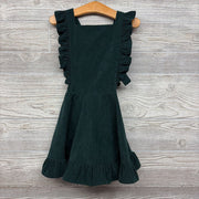 Cord Bib Jumper Ruffles 4-5