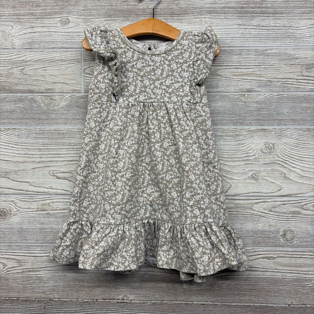 Flutter Sleeve Dress Flowers 4