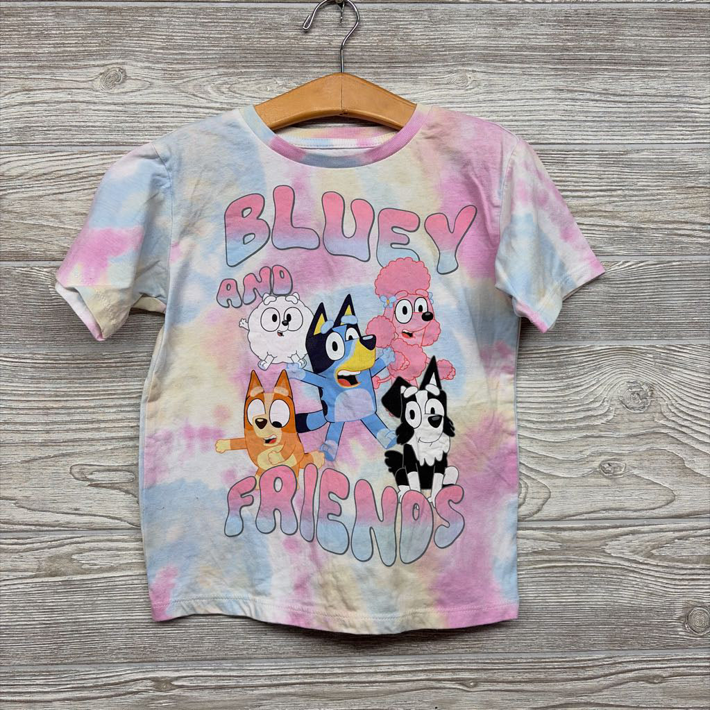 Shirt Bluey And Friends Tie Dye 4-5