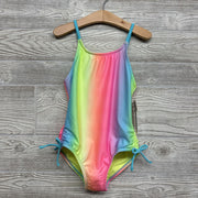 NEW Ruched Swimsuit Ombre Bows 6-7
