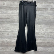 NEW Faux Leather Flare Leggings 14-16