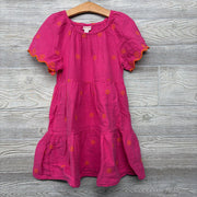 Gauze Dress Embroidered Flowers 8