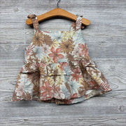 Ruffle Tank Top Flowers Bow Straps 8