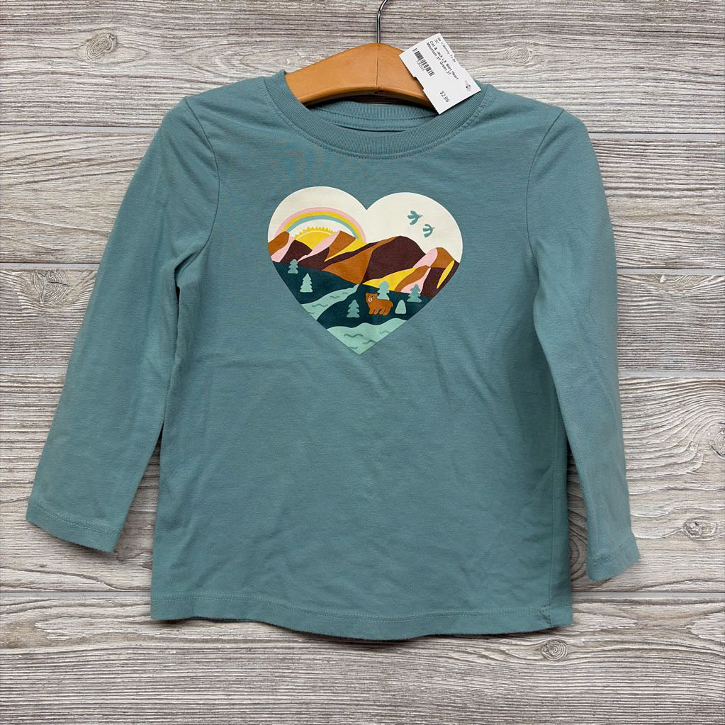 LS Shirt Heart Mountain 3T