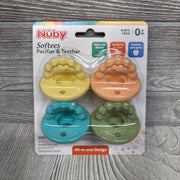 NEW 4 Pk Softees Pacifier & Teethers