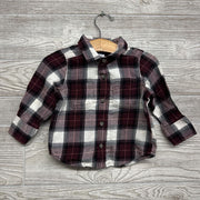 LS Plaid Button Up Shirt 12-18M