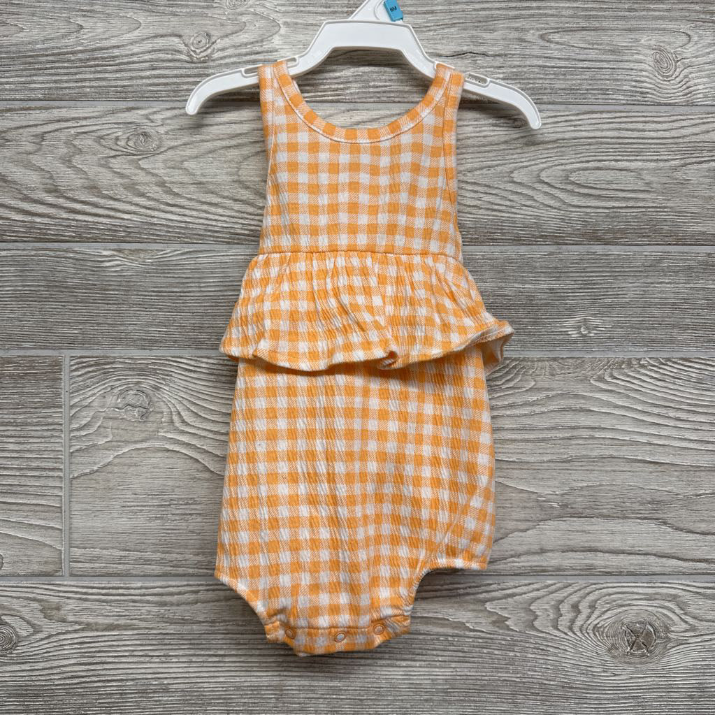 NEW Tank Romper Gingham 6M