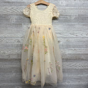 NEW Handmade Lace Tulle Dress Embroidered Flowers 4 *