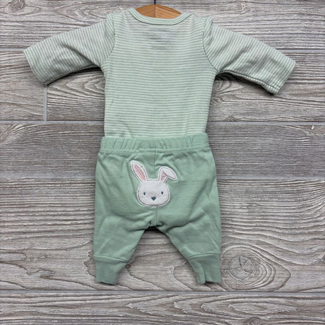 LS Bodysuit & Pants Stripes My First Easter Preemie