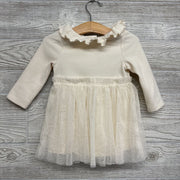 LS Ribbed Tulle Glitter Dress & Bloomers 12M