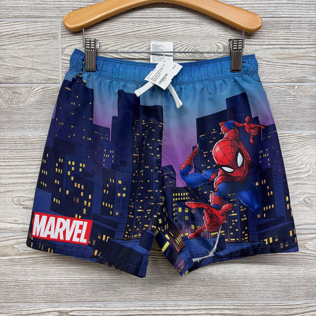 Drawstring Swim Trunks Spider Man Marvel 6X-7