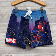 Drawstring Swim Trunks Spider Man Marvel 6X-7