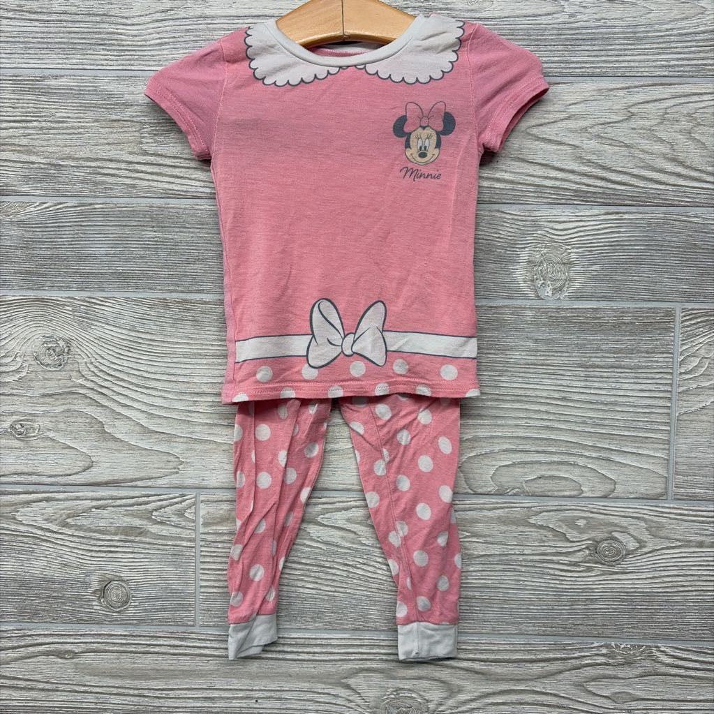 2 Pc Bamboo PJs Minnie Mouse Dots 18M