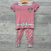 2 Pc Bamboo PJs Minnie Mouse Dots 18M