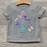 Shirt & Bike Shorts Glitter Printed 3T