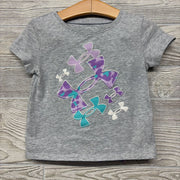 Shirt & Bike Shorts Glitter Printed 3T