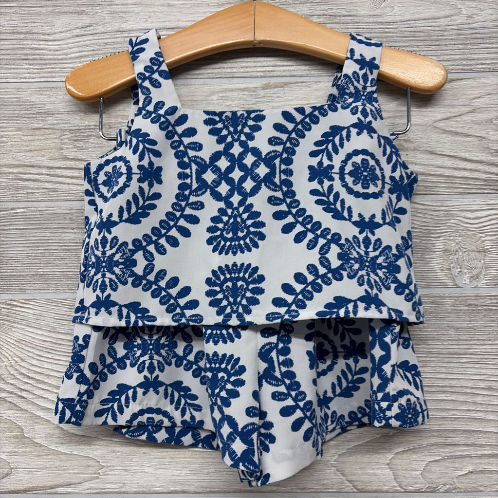 Cropped Tank Top & Paperbag Shorts 12-18M