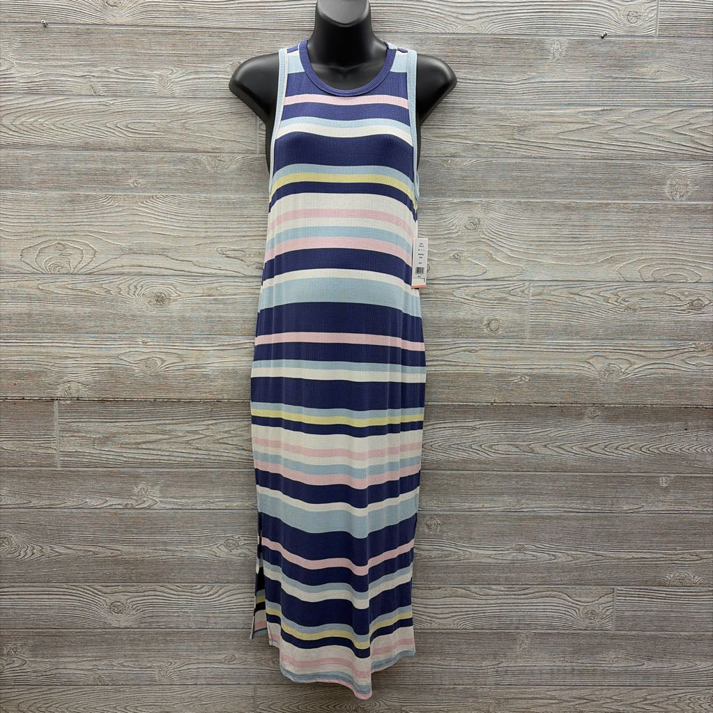 NEW Ribbed Tank Dress Stripes Small