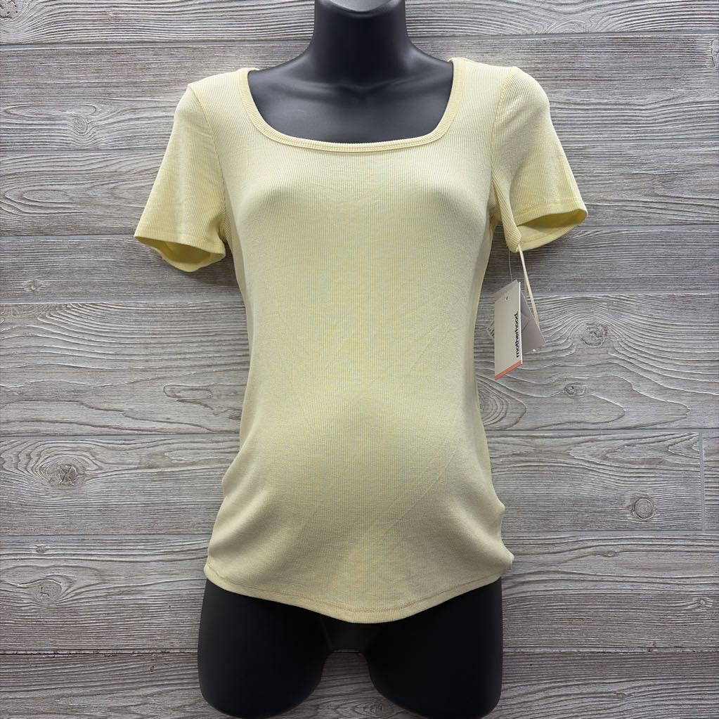 NEW Ribbed Square Neck Shirt Small