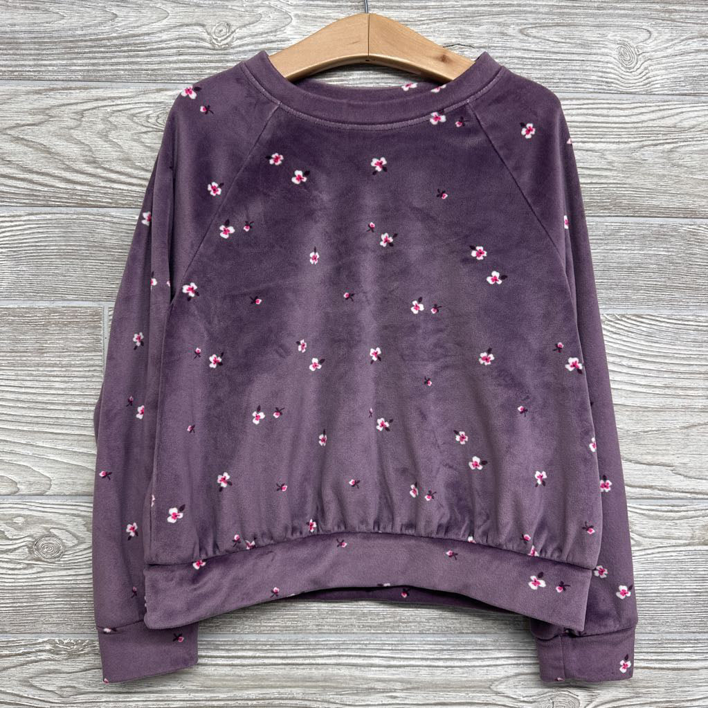 Plush Crewneck Flowers 6-7