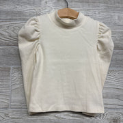 LS Puffy Shoulder Ribbed Mock Neck Shirt 3T