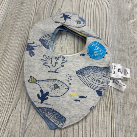 NEW 3 Pk Bandana Bibs Fish Tie Dye