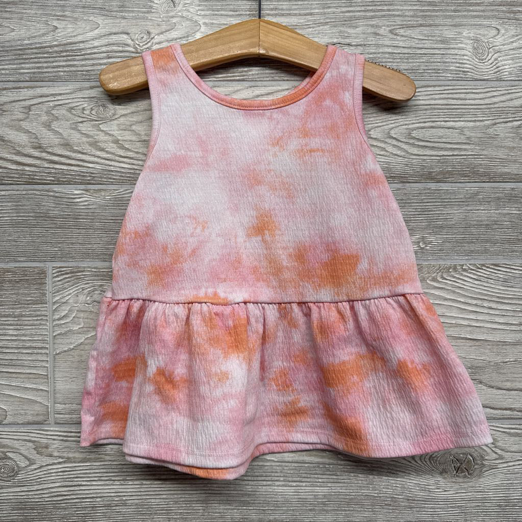 Peplum Tank Top Tie Dye 4t