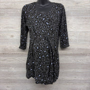 LS Shirt Cinched Animal Print Large