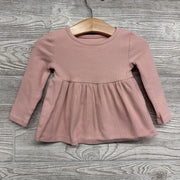 LS Ribbed Peplum Shirt 18M