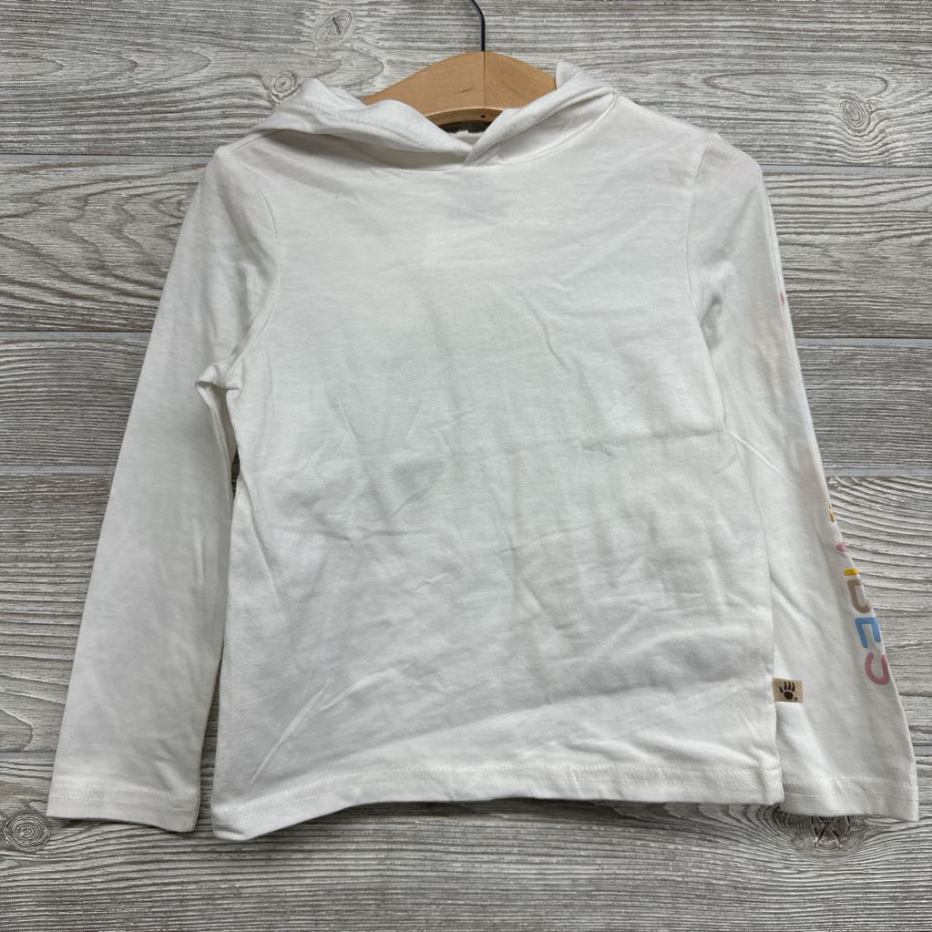 LS Shirt W/ Hood Good Vibes Down Arm 4t